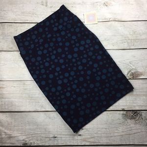 LuLaRoe Cassie Skirt- Blue  Pencil Skirt- Medium